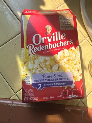 Orville redenbacher pour over movie theater butter popcorn