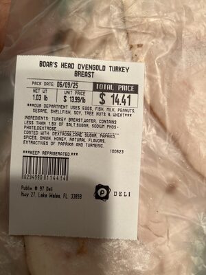 Ovengold Turkey Breast