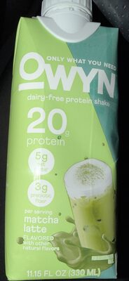 OWYN Diary-Free Protein Shake Matcha Latte