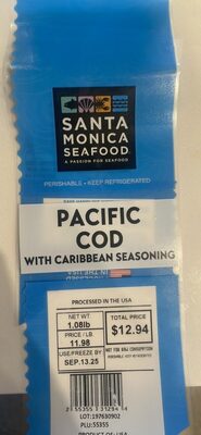 Pacific Cod with Caribbean Seasoning