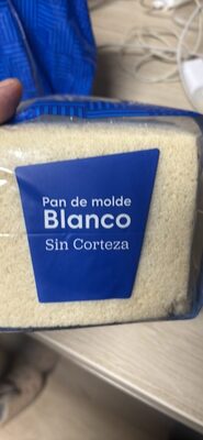 Pan de molde Blanco Sin Corteza