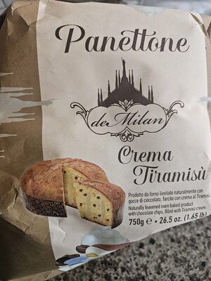 Panetonne With Filling Chocolate Chips And Tiramisu Cream