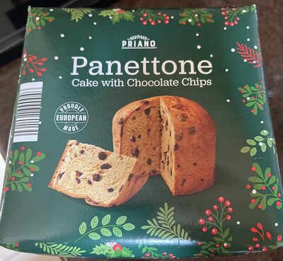 Panettone cake with chocolate chips