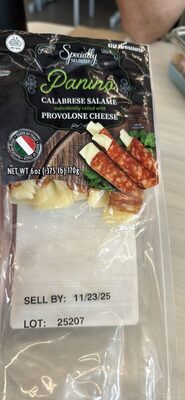 Panino Calabrese Salame Individually rolled with Provolone Cheese