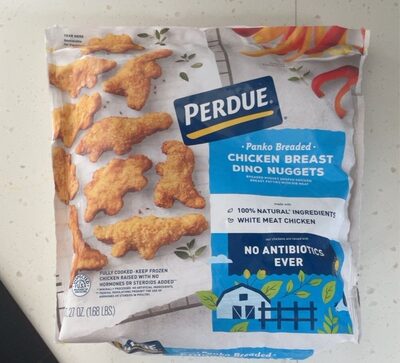 Panko Breaded Chicken Breast Dino Nuggets