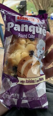 Panqué Pound Cake with Raisins / con Pasas