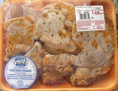 Pappys Seasoned Bone-in Chicken Thighs