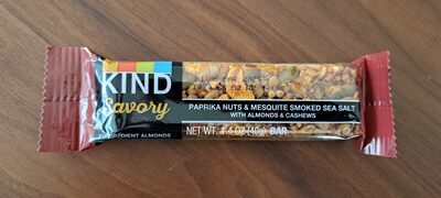 Paprika Nuts & Mesquite Smoked Sea Salt With Almonds & Cashews Bar