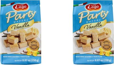 Party wafers vanilla cream filling