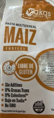 Pasta Multicereal Maiz Fusilli