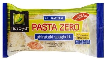 Pasta zero shaped shirataki spaghetti