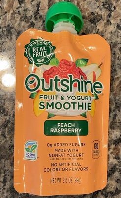 Peach Raspberry Fruit & Yogurt Smoothies