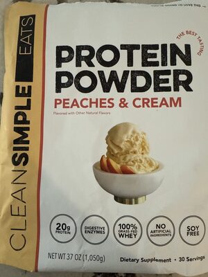 Peaches And Cream Protein Powder