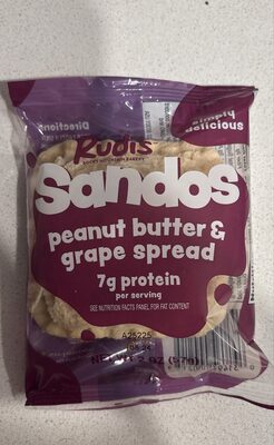 Peanut butter and grape spread