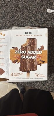 Peanut Butter Caramel Ice Cream Bars