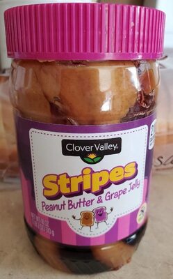 Peanut butter & grape jelly stripes