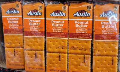 Peanut Butter on Cheese Sandwich Crackers