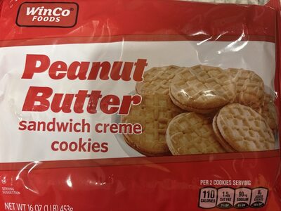 Peanut Butter Sandwich Crème Cookies