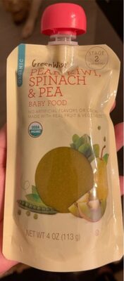 Pear Kiwi Spinach Pea