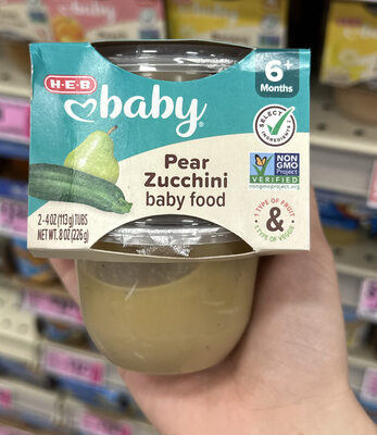 Pear Zucchini baby food
