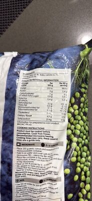 PEAS, BABY CARROTS & SWEETCORN