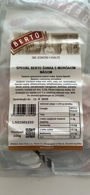 Špeciál Berto šunka s morčacím mäsom