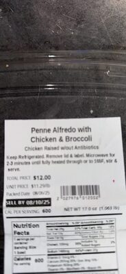 Penne Alfredo with Chicken & Broccoli