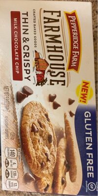 peoperidge farm house glueten free thin and crispy milk chocolate chip cookies
