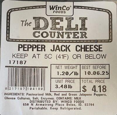 Pepper jack cheese