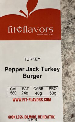 Pepper jack turkey burger