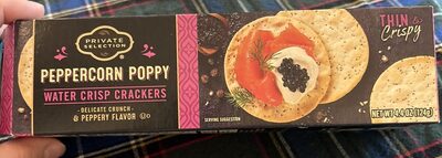 Peppercorn & Poppy Water Crisps