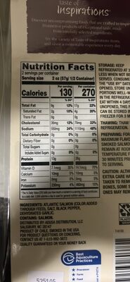 PEPPERCORN SEASONED SMOKED ATLANTIC SALMON