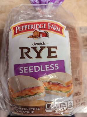 Pepperidge farm jewish rye seedless bread