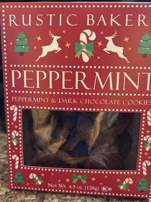 Peppermint & dark chocolate cookies