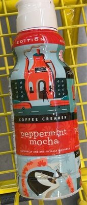 Peppermint mocha coffee creamer