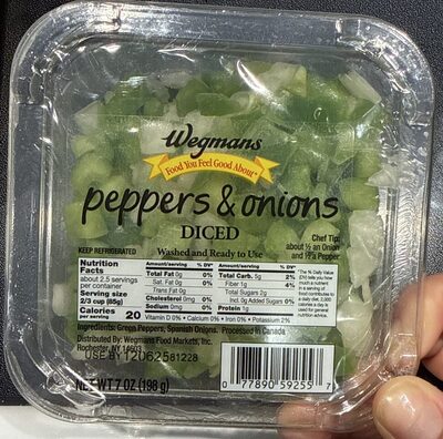 Peppers & Onions diced