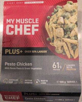 Pesto Chicken With Penne Pasta & Green Vegetables