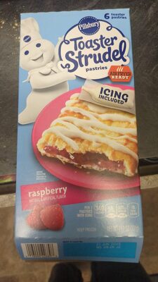 Pillsbury Raspberry Toaster Strudel Pastries 6 Count