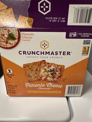 Pimento Cheese Flavored Baked Multi-Grain Crackers