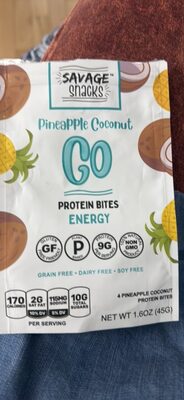 Pineapple Coconut Go Protein Bites