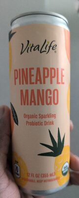 Pineapple Mango Organic Sparkling Probiotic Drink