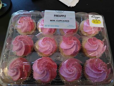 Pineapple Mini Cupcakes