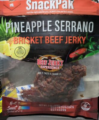 Pineapple Serrano Brisket Beef Jerky