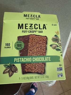 Pistachio Chocolate Puff Crispy Bar