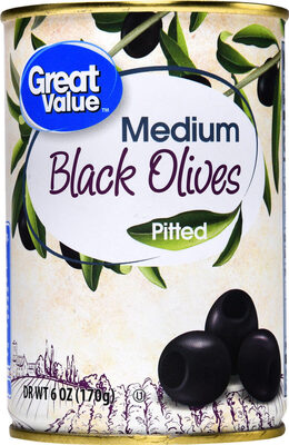 Pitted California Style Ripe Olives, Medium
