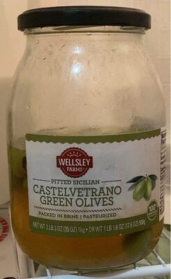 Pitted sicilian castelvetrano green olives