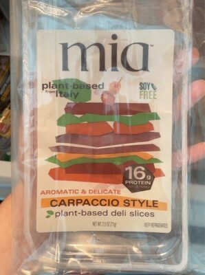 Plant-Based from Italy Carpaccio Style