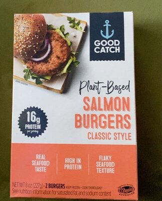Plant-Based Salmon Burger Classic Style