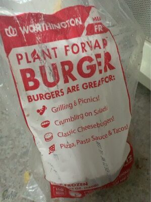 Plant foward burger