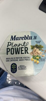 Plant Power Insalata di proteine vegetali con lenticchie, mais e piselli
